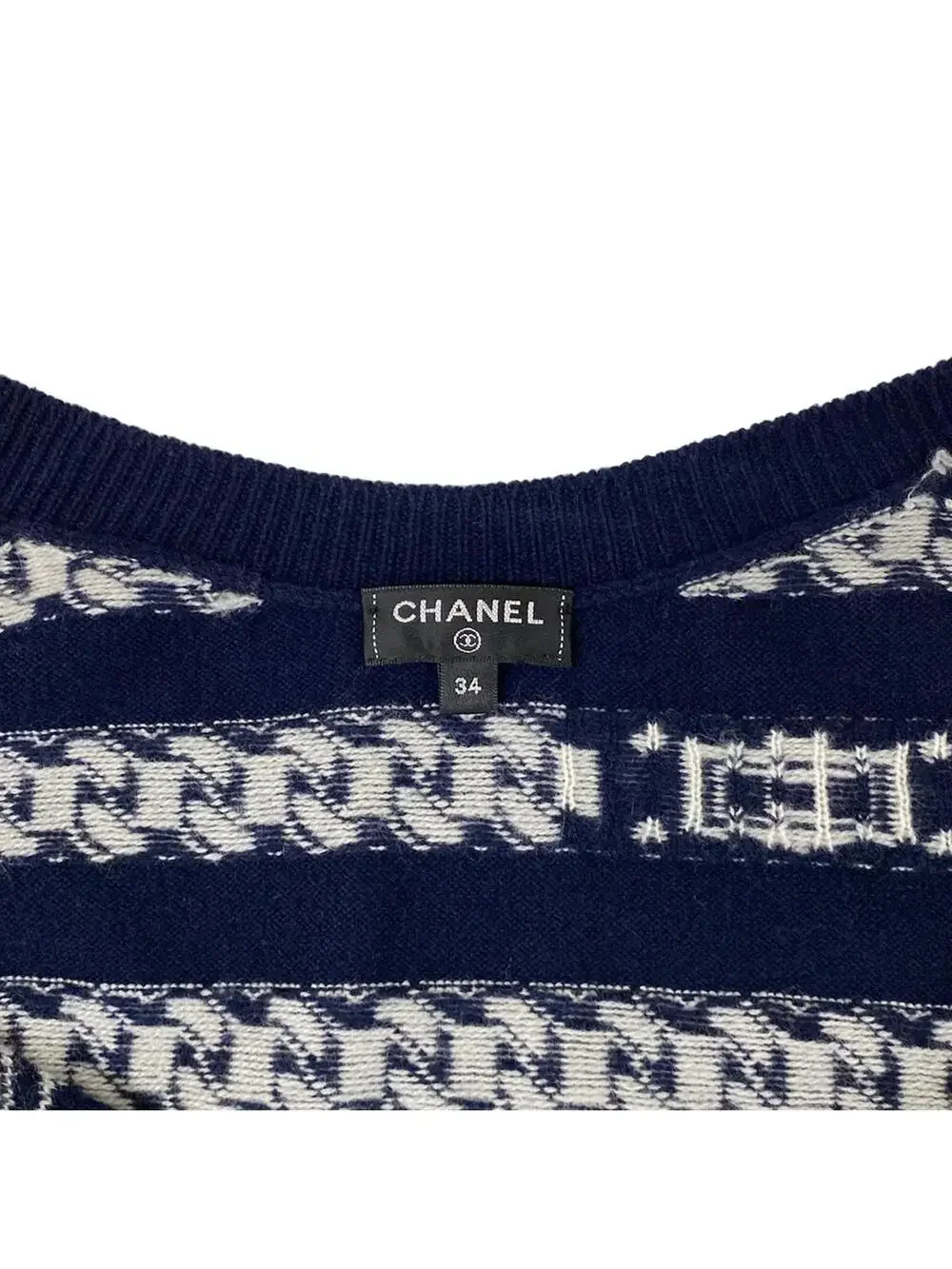 Chanel Dark Navy White [Outer Material] #299967C15B